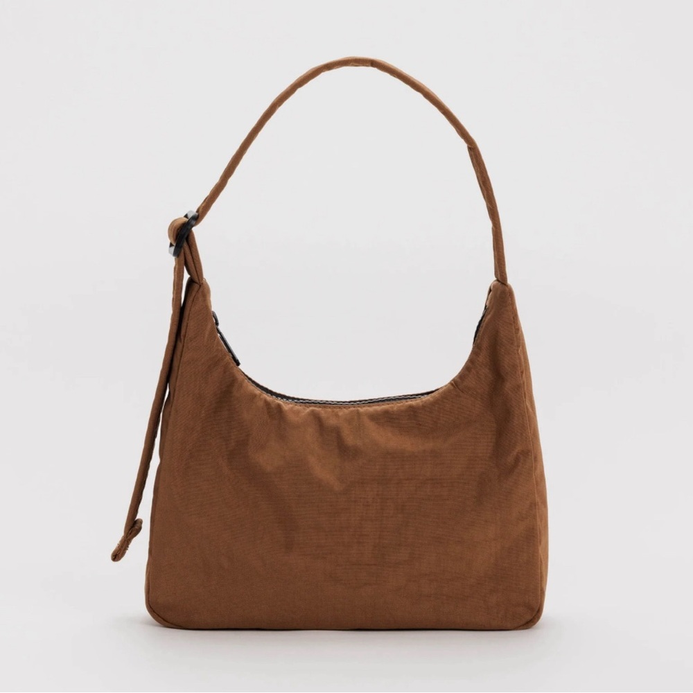 Baggu Mini Nylon Shoulder Bag in Brown - SOLD OUT COLOR/NO LONGER MADE
